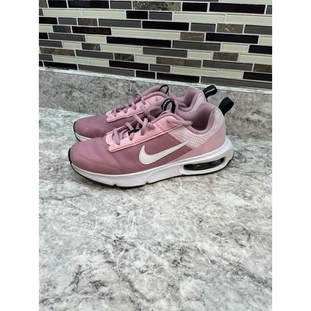 Girl's Fashion Sneakers Nike Air Max INTRLK Lite Sneaker 7Y Pink White Black